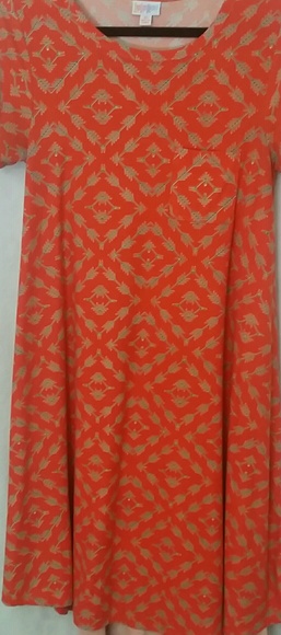 Lularoe orange dress - Picture 4 of 4